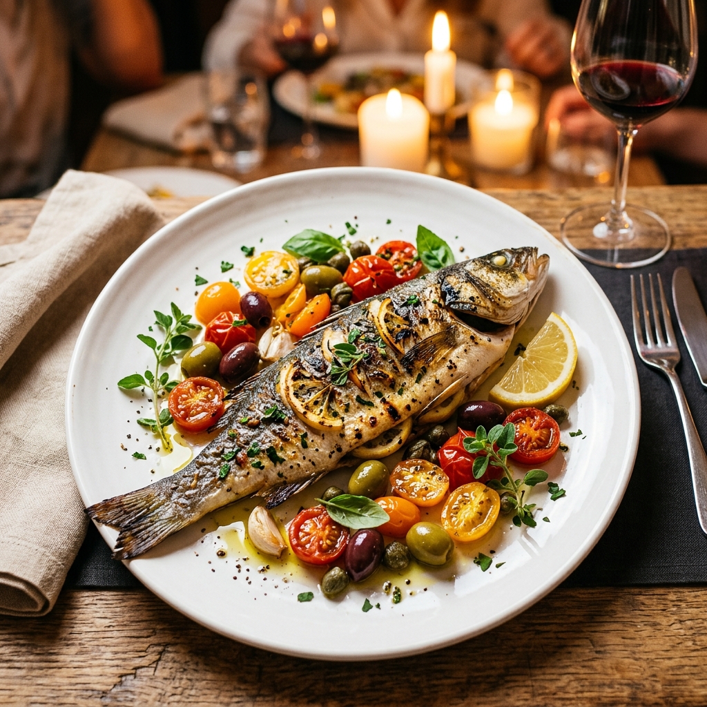 Specialità di pesce fresco